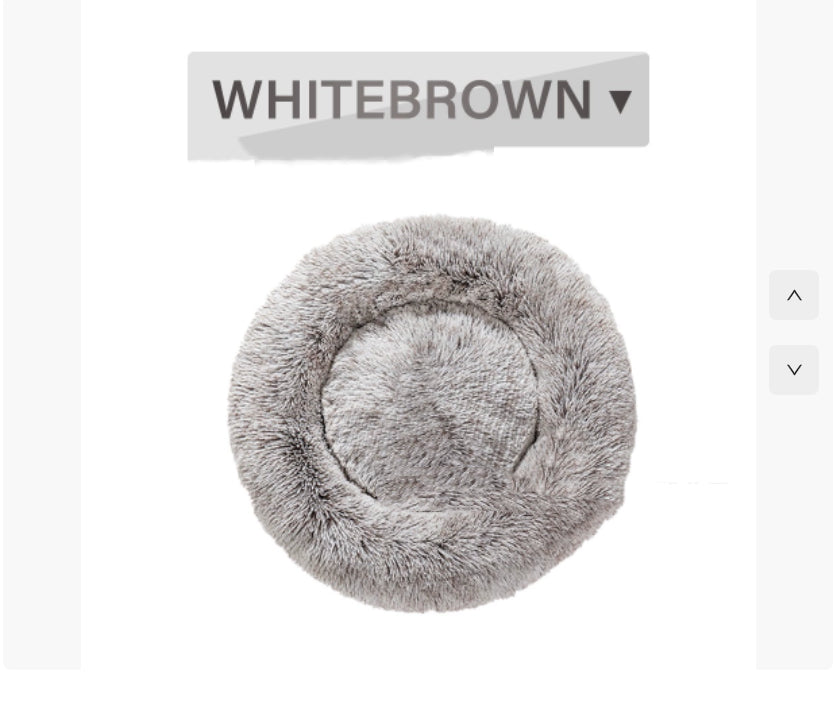 Luxury Round Plush Pet Bed Warm Cozy Nest Pad for Cats Dogs