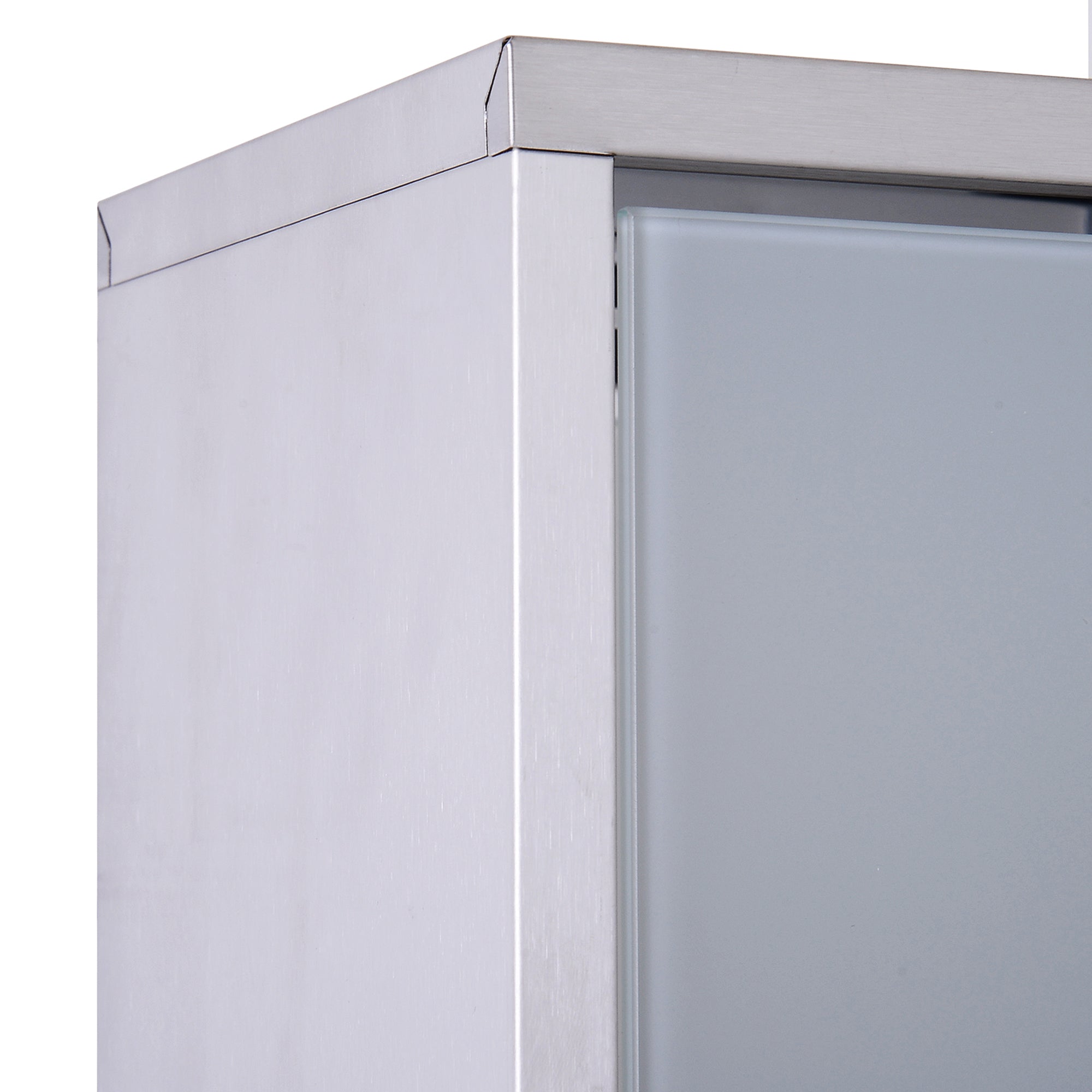 Secure Stainless Steel Medicine Cabinet with Lock & 3 Shelves