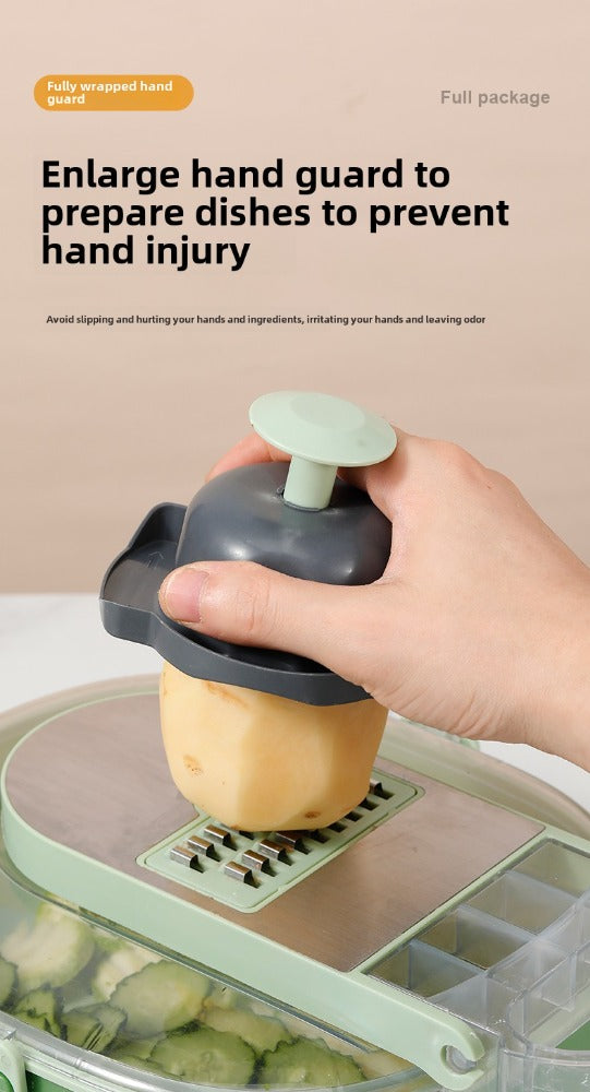 Oval Food Chopper Manual Vegetable & Fruit Cutter Tool