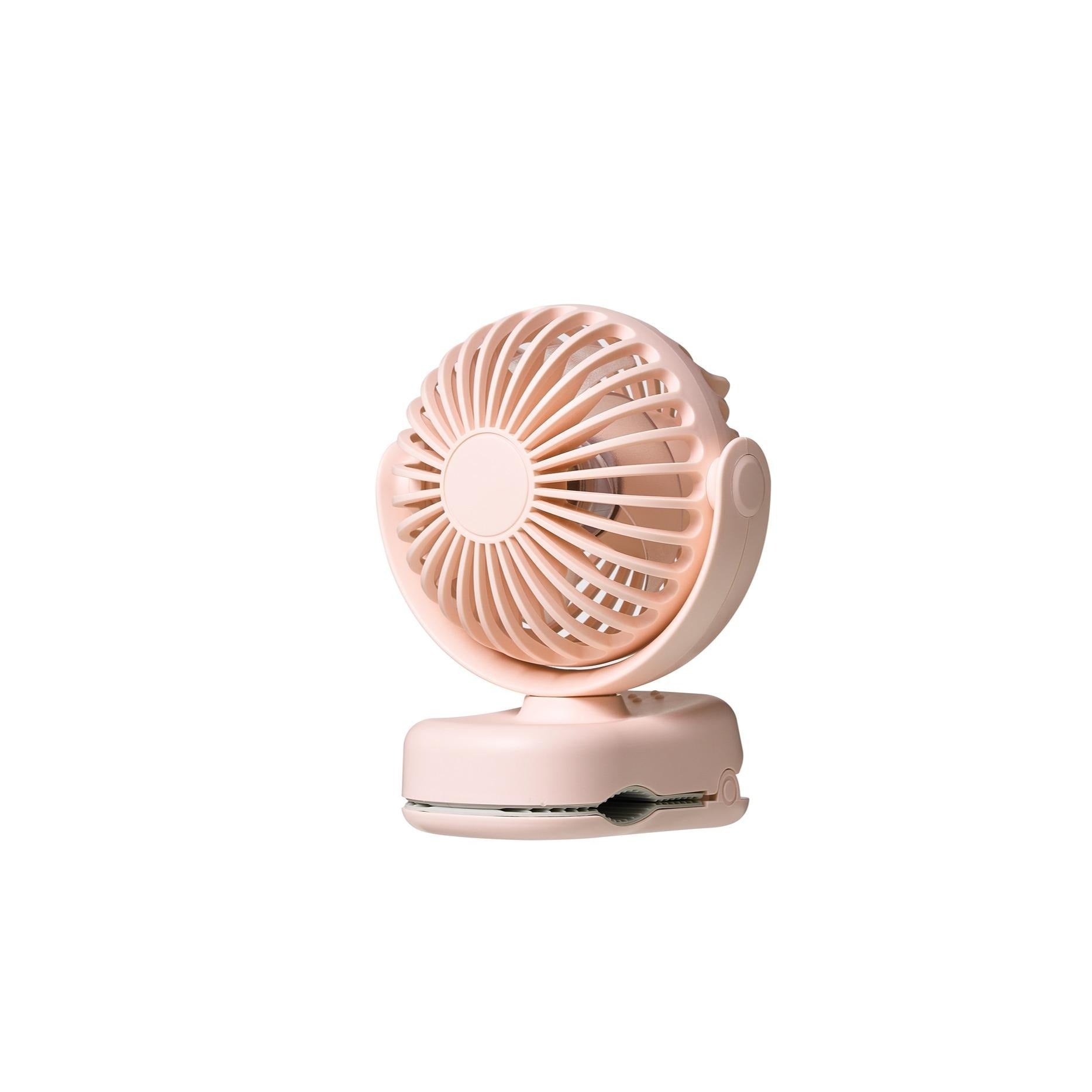 Powerful Portable Clip Fan USB Rechargeable Quiet Cooling