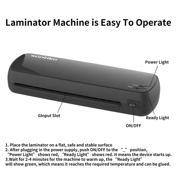 Versatile Laminator Machine with Fast Warm-Up for A4 A5 A6 Documents & Photos