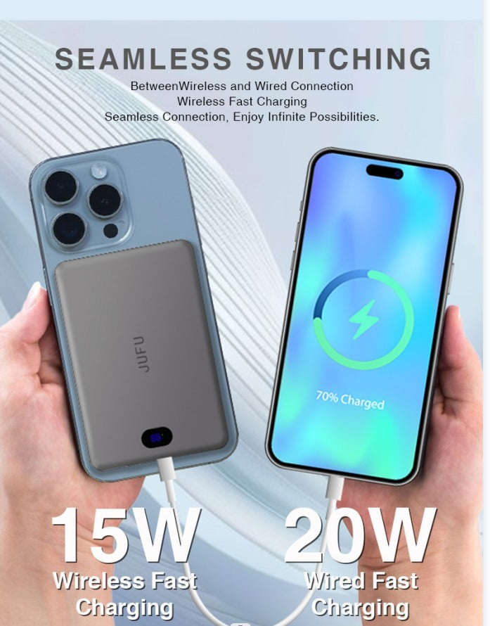 Magnetic Wireless Power Bank Portable Fast Charging Battery Pack