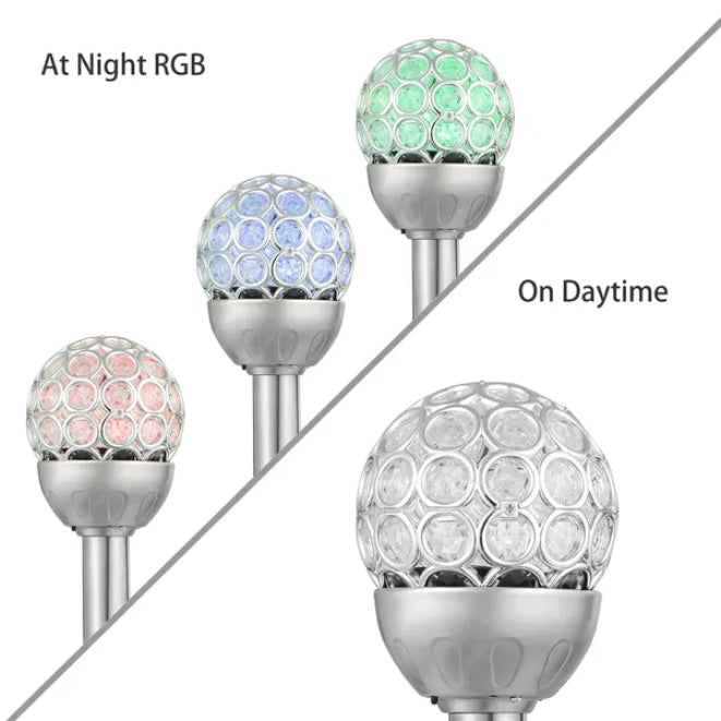 Solar RGB Garden Ball Lights Set – Waterproof Outdoor Decor