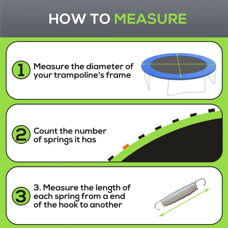 Heavy Duty Trampoline Replacement Mat with Reinforced V-Hooks