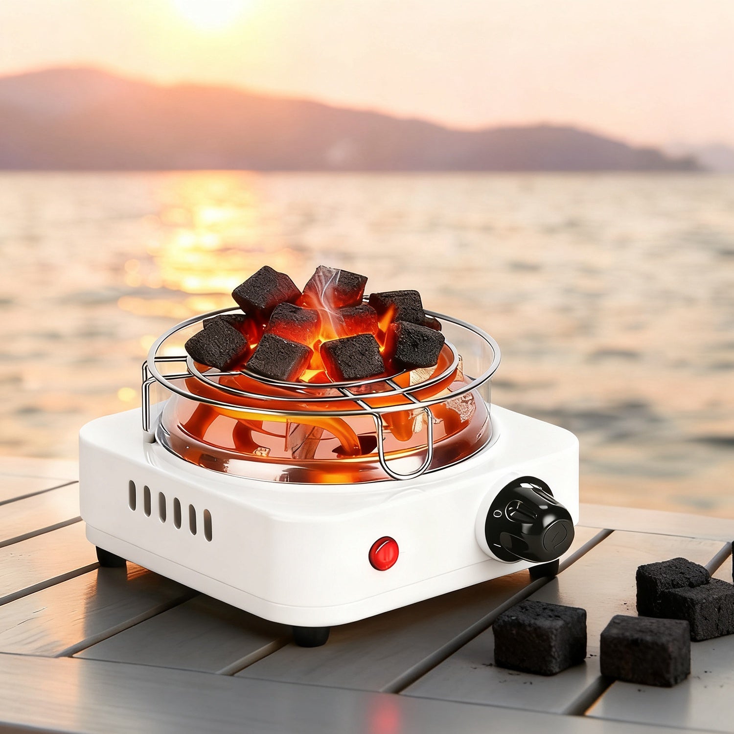 500W Electric Charcoal Burner Hookah Coal Heater Compact