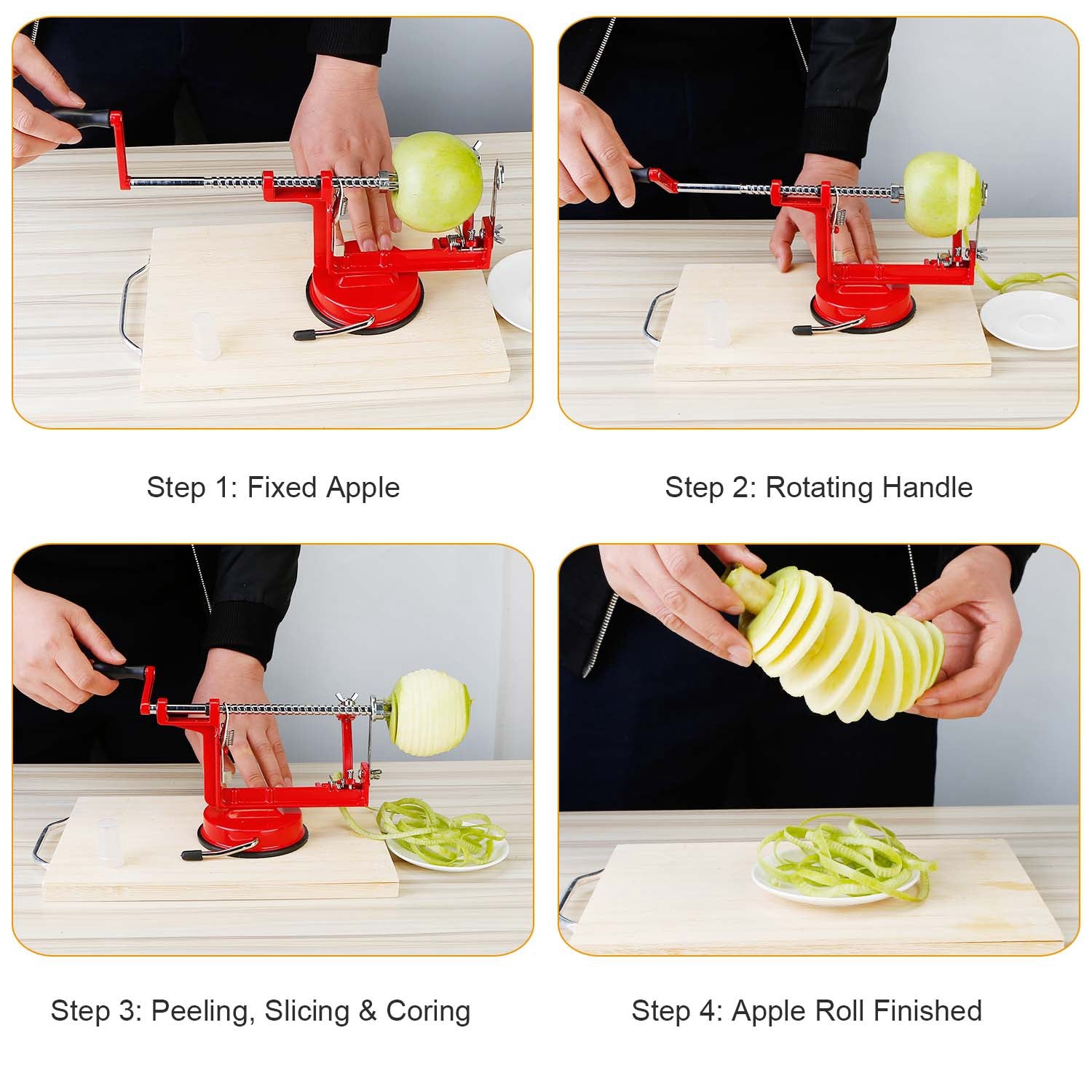 3 in 1 Apple Peeler Corer and Slicer Machine