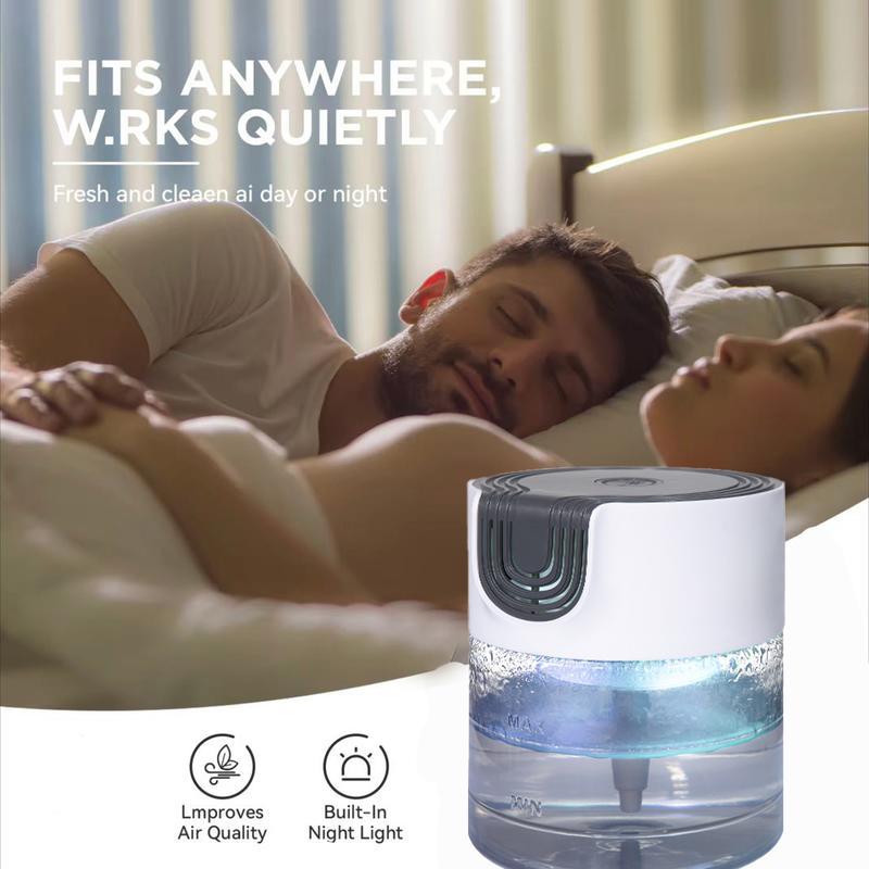 Air Purifier Air Washer with LED Night Light Aroma Diffuser