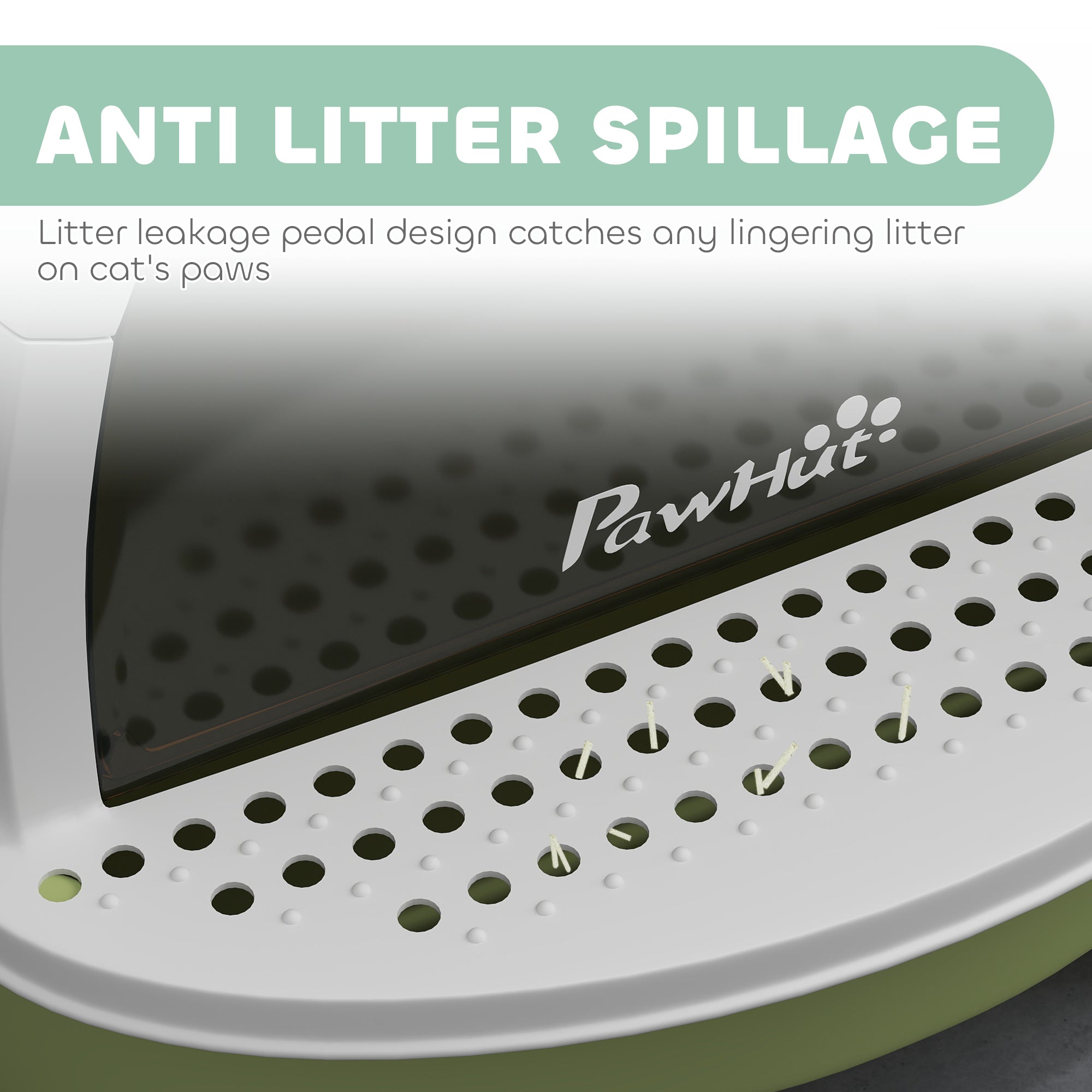 Premium Covered Cat Litter Box with Lid Scoop Odor Control