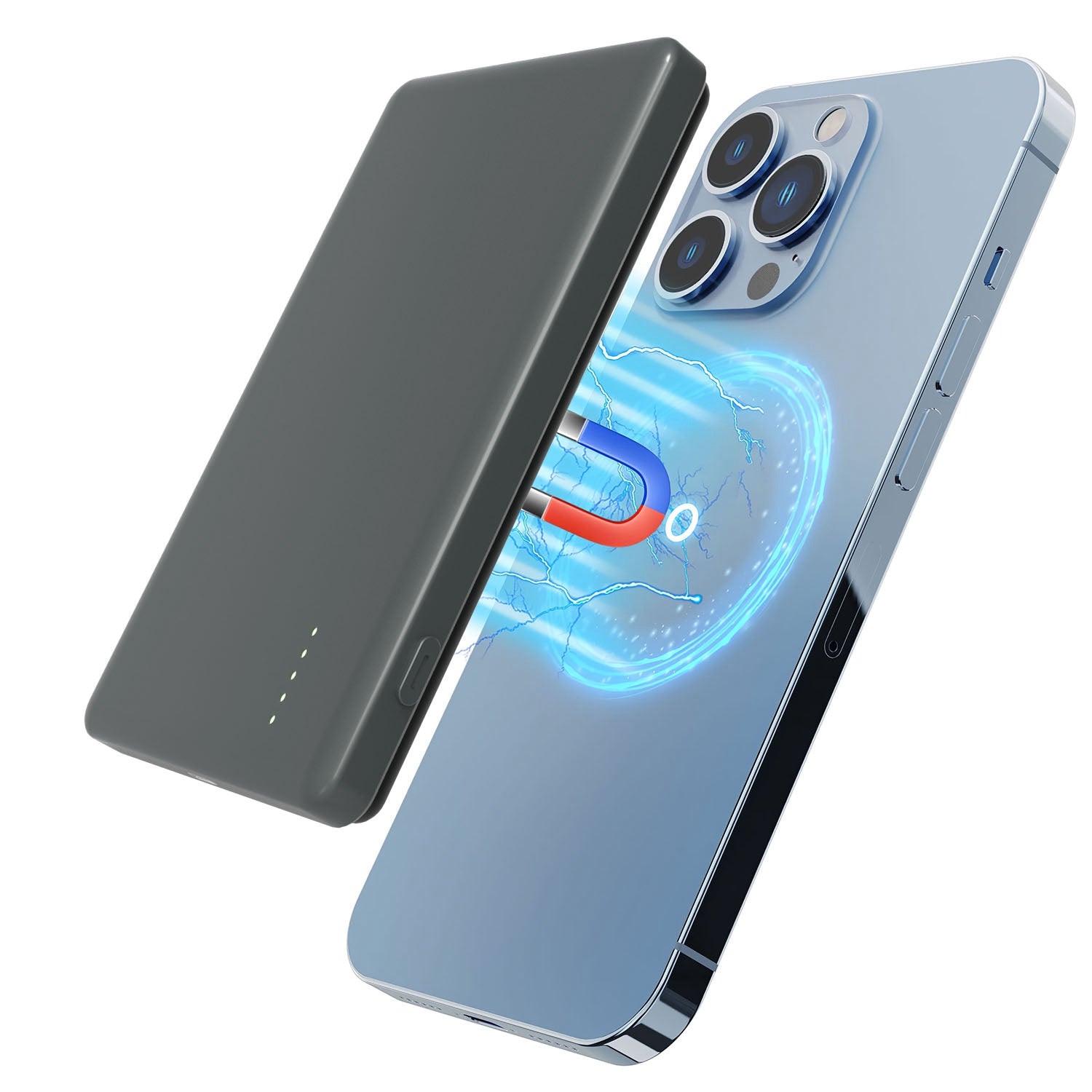 5000mAh Magnetic Wireless Power Bank Slim PD20W Charger