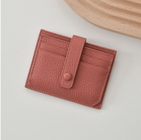 Ultra Thin Womens Card Holder Korean Style Multi Card Slot Slim Wallet
