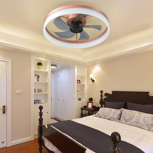 Slim Ceiling Fan with Light Dimmable LED Remote 6 Speed