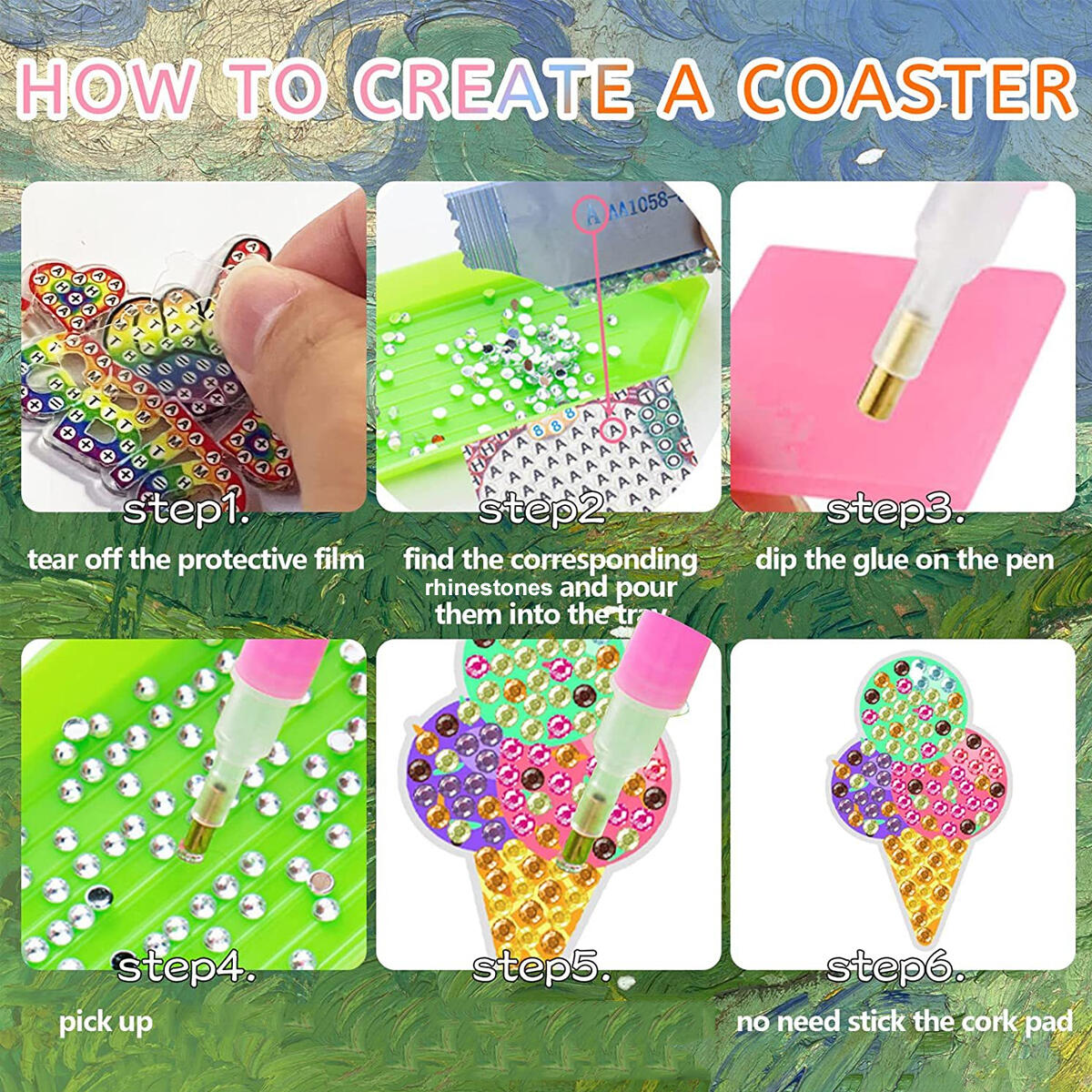 Premium Hawaii Theme Rhinestone Earrings Kit – DIY Colorful Set