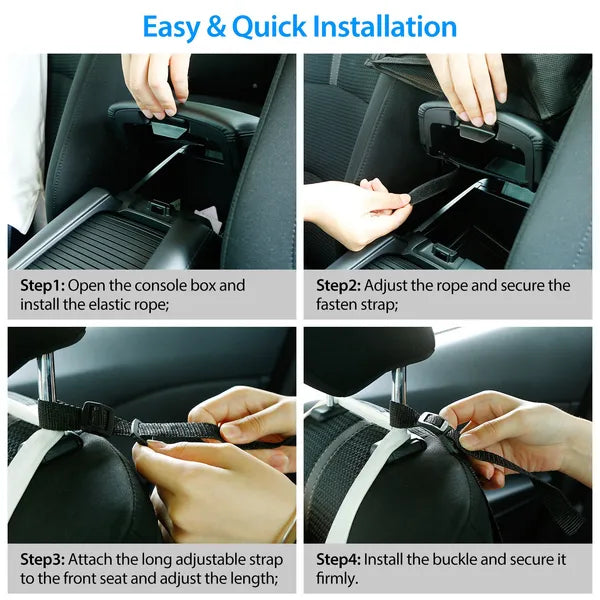 Car Seat Gap Storage Net Organizer Handbag Holder Mesh Pocket