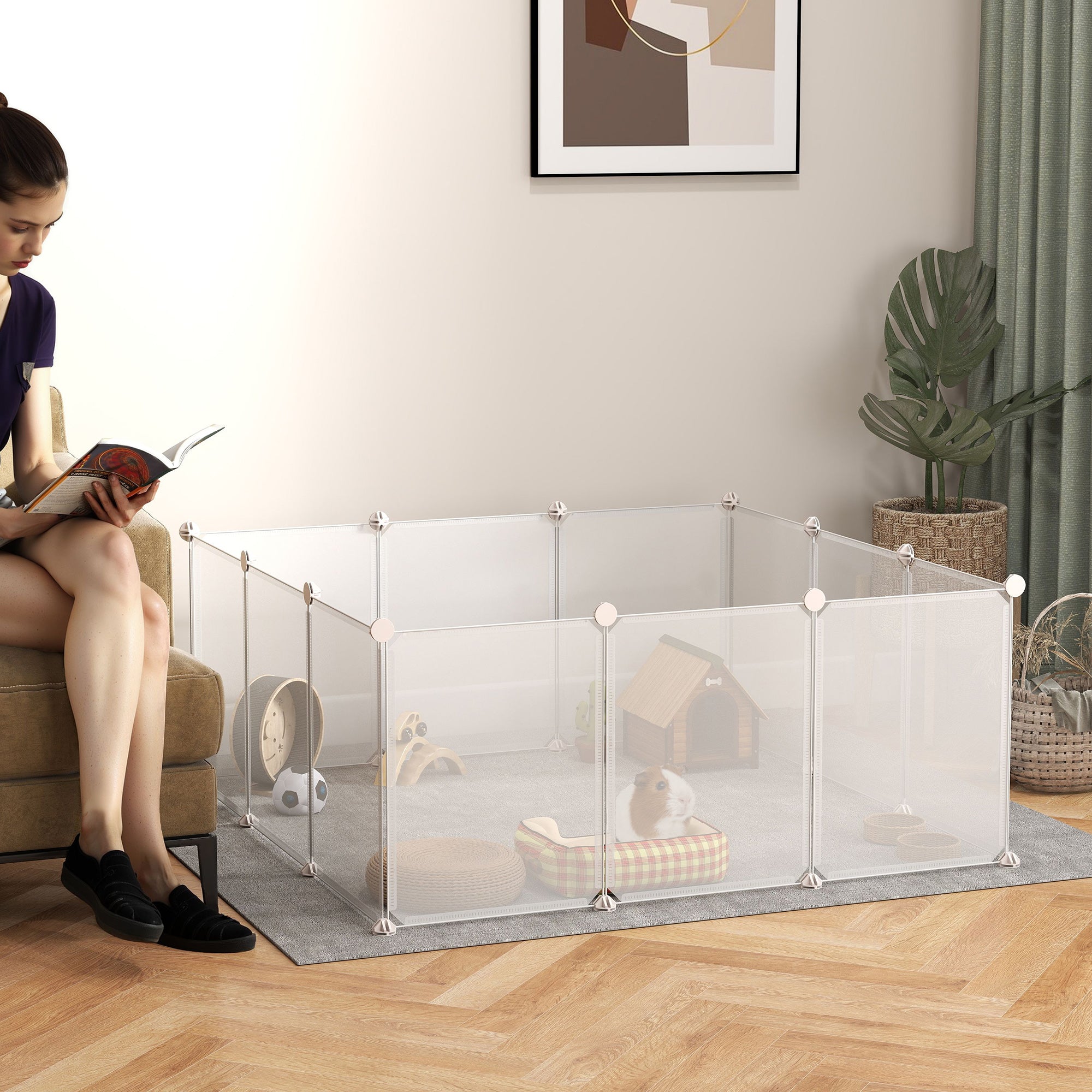 Premium DIY Pet Playpen Portable Small Animal Enclosure