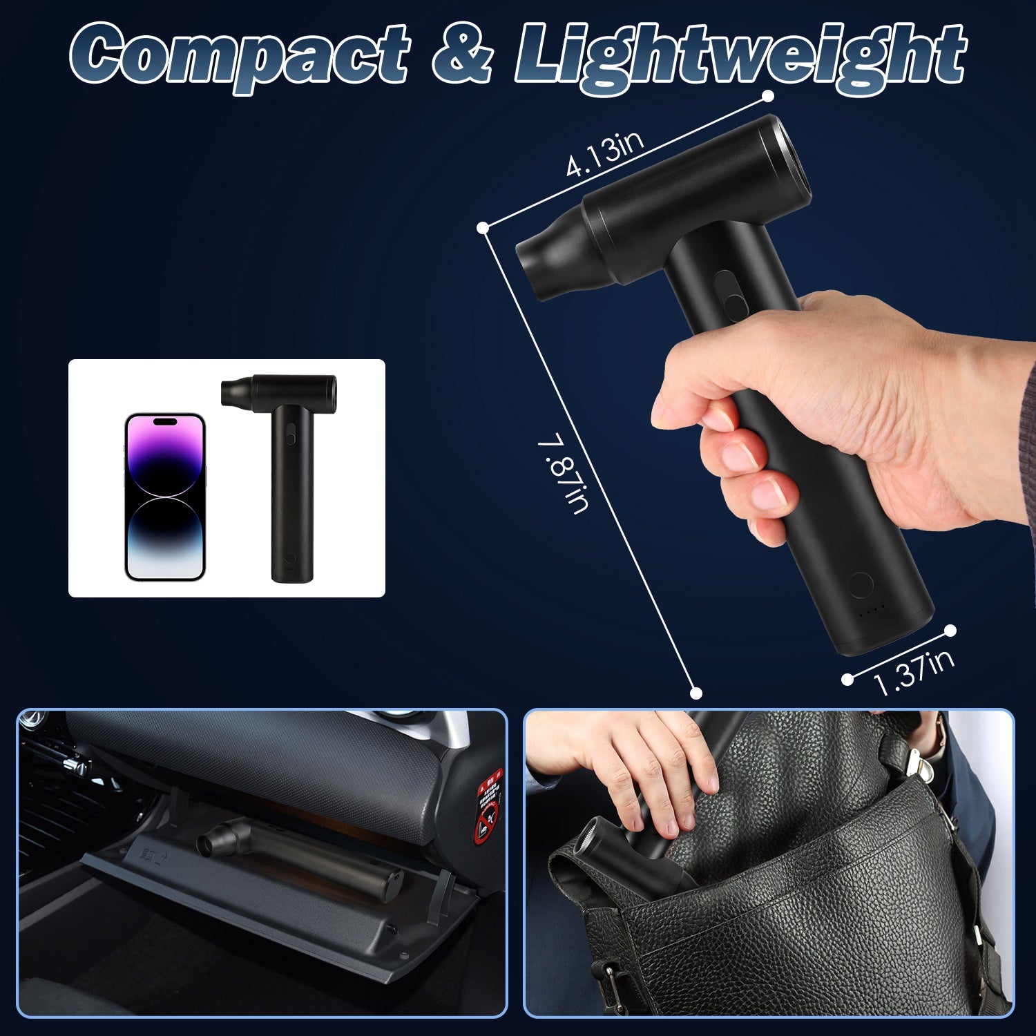 Cordless Compressed Air Duster 250000RPM Brushless Motor