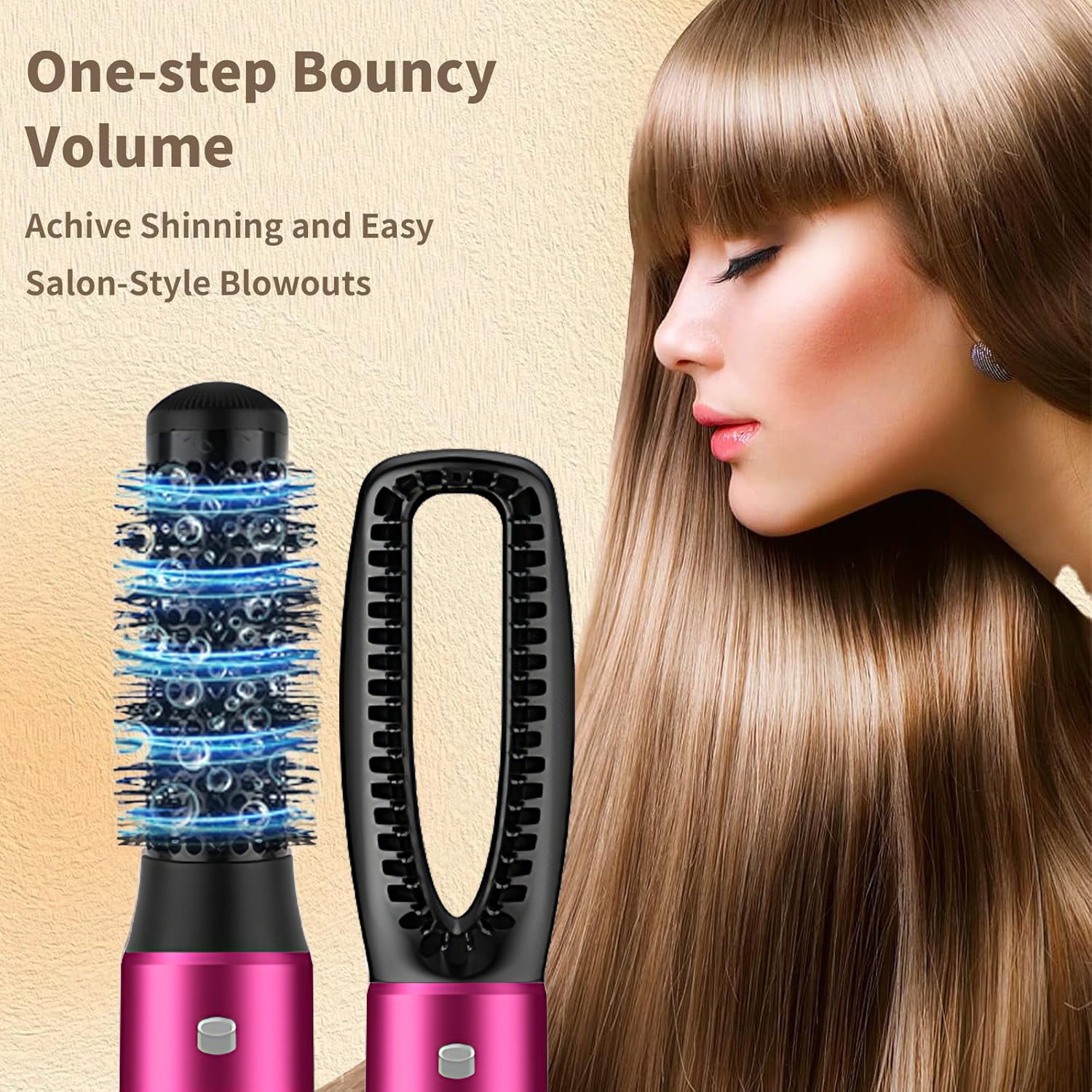 5 in 1 Hair Dryer Brush Kit Blow Dryer Straightener Curler