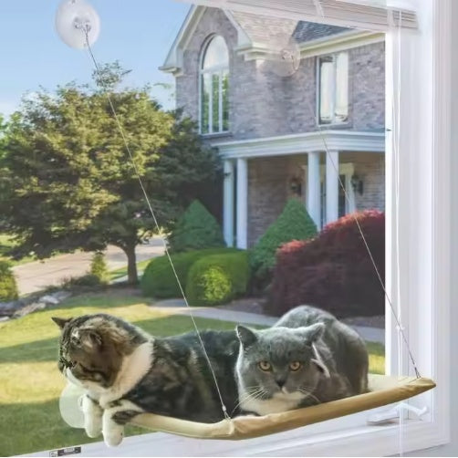 Premium Window Cat Hammock Strong Suction Cup Cozy Lounge Bed