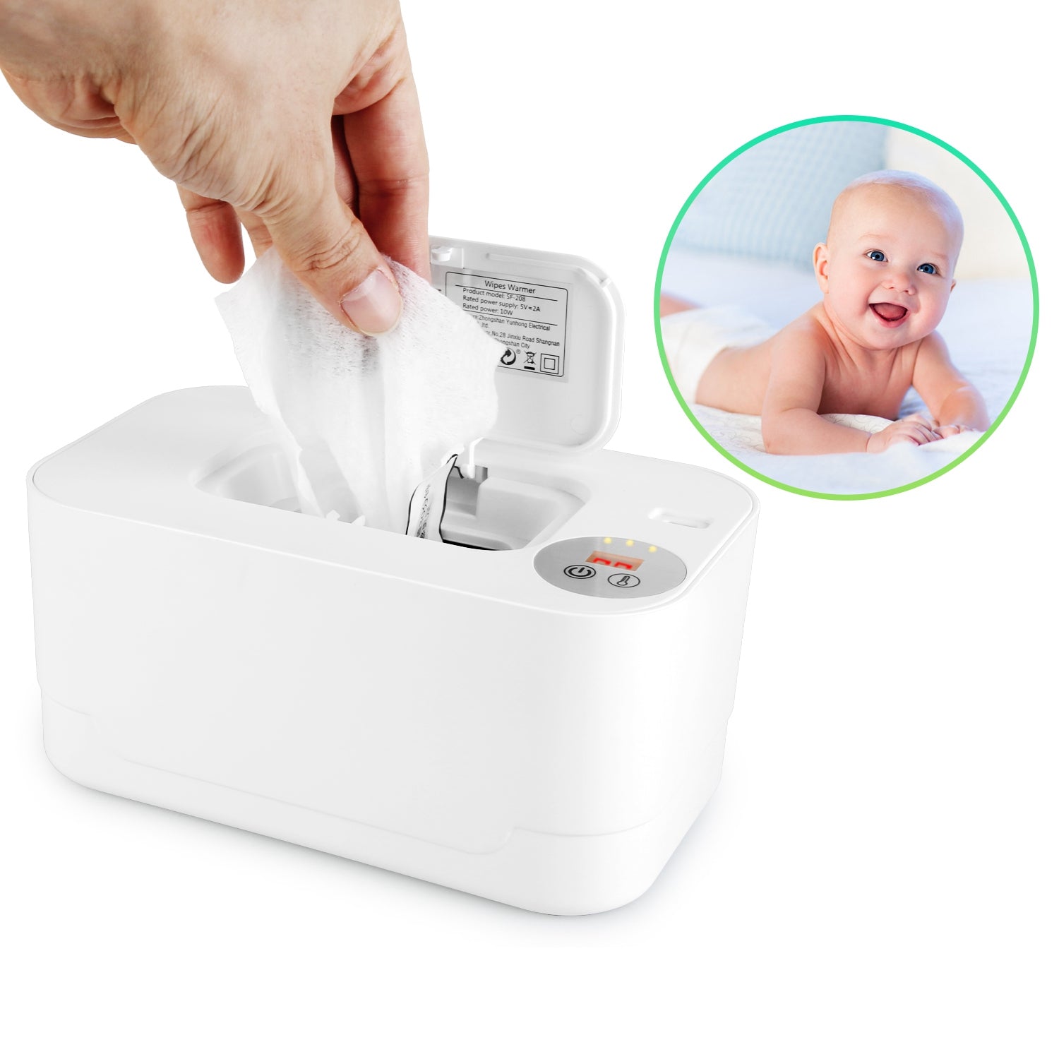 Baby Wipe Warmer Type C Portable Wet Wipes Dispenser