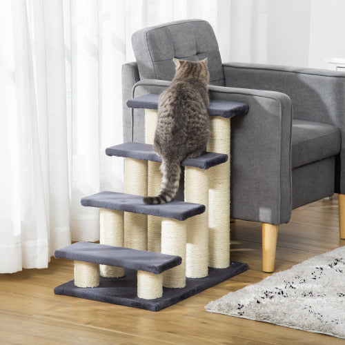Premium Stair Style Cat Tree with Steps Scratching Post and Climb