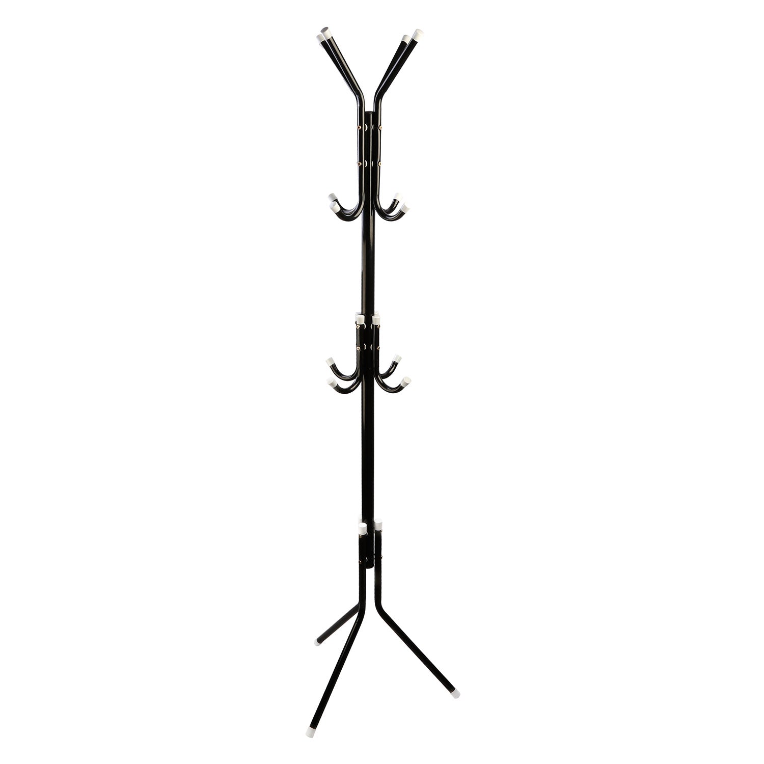 Modern Standing Coat & Hat Rack Organizer with Multi Hooks