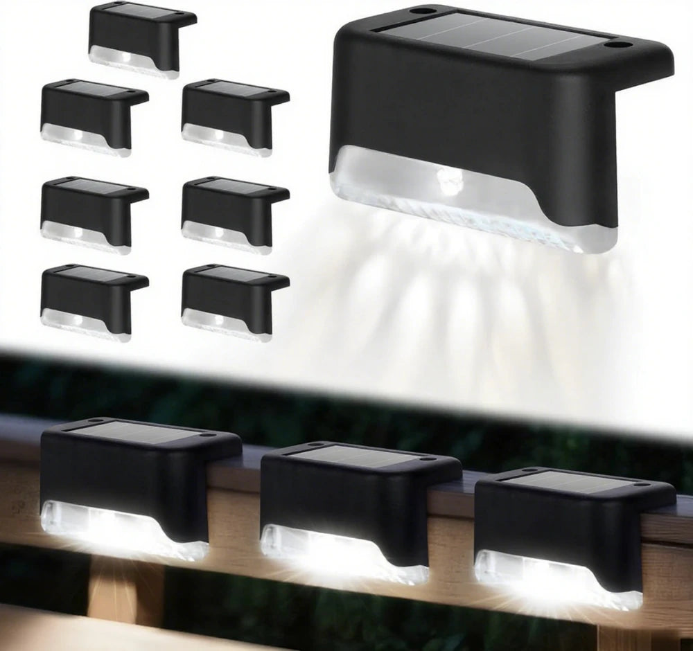 Solar Outdoor LED Step Lights 16/32PCS Garden Pathway Lighting