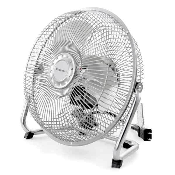 9 Inch High Velocity Metal Floor Fan Powerful Cooling Compact