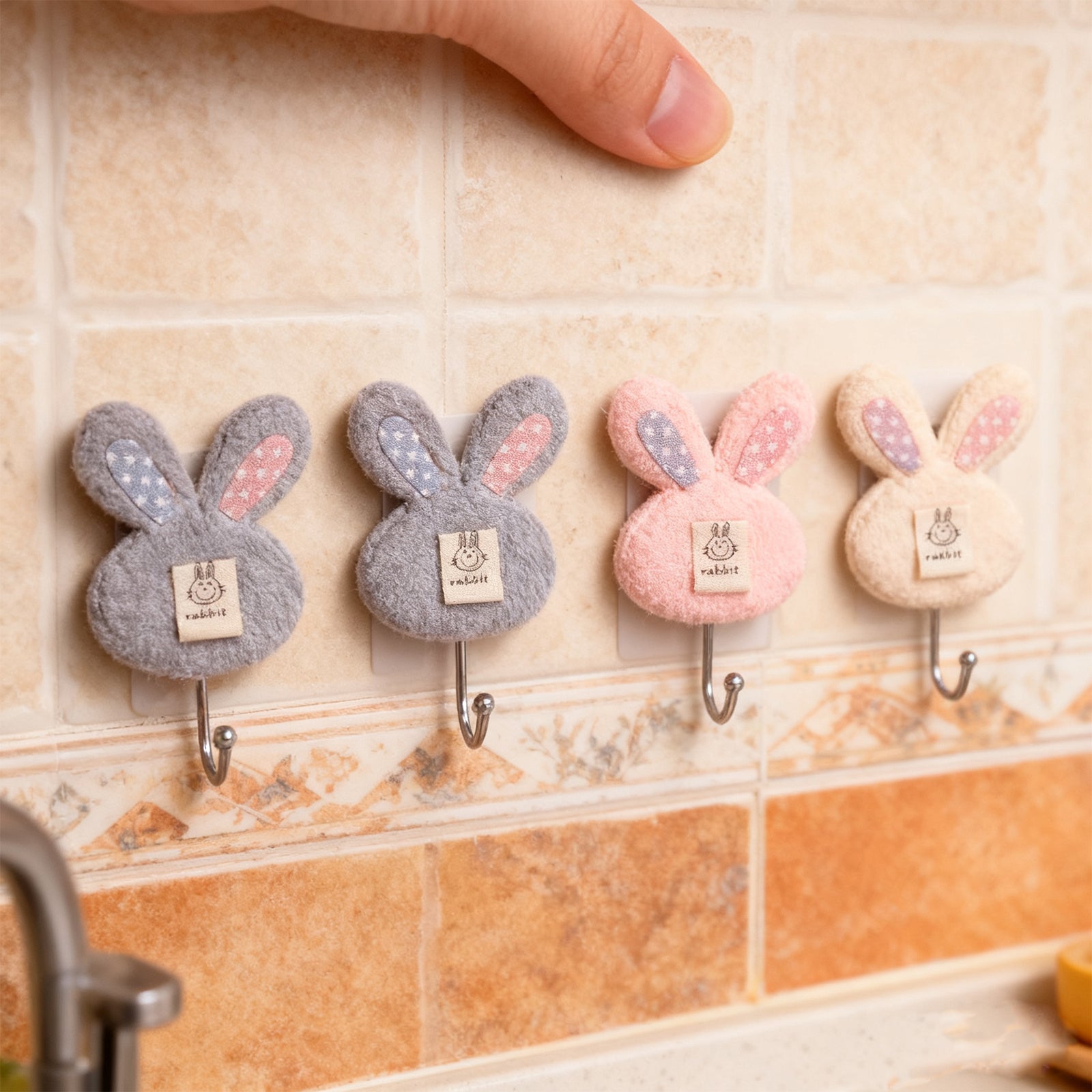 Bunny Suction Cup Hook Cute Wall Hook Random Color