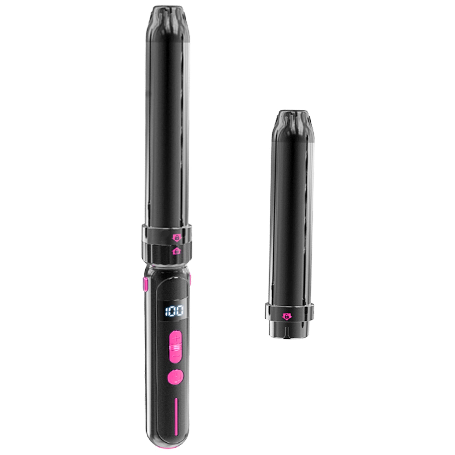 Ceramic Curling Iron & Straightener with Adjustable Heat Control