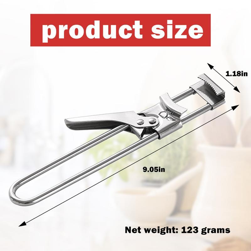 Adjustable Stainless Steel Can and Jar Opener