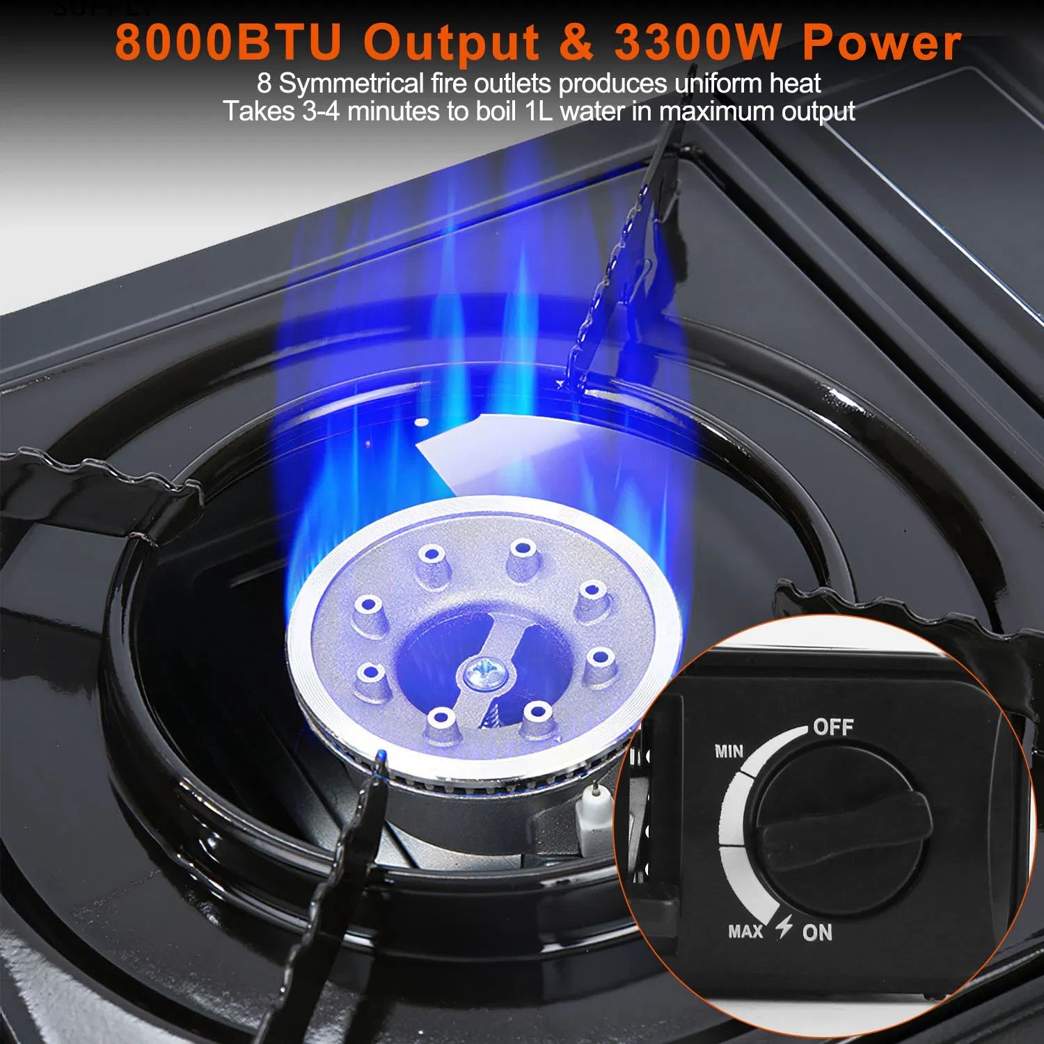 3300W Portable Butane Gas Stove with Carry Case