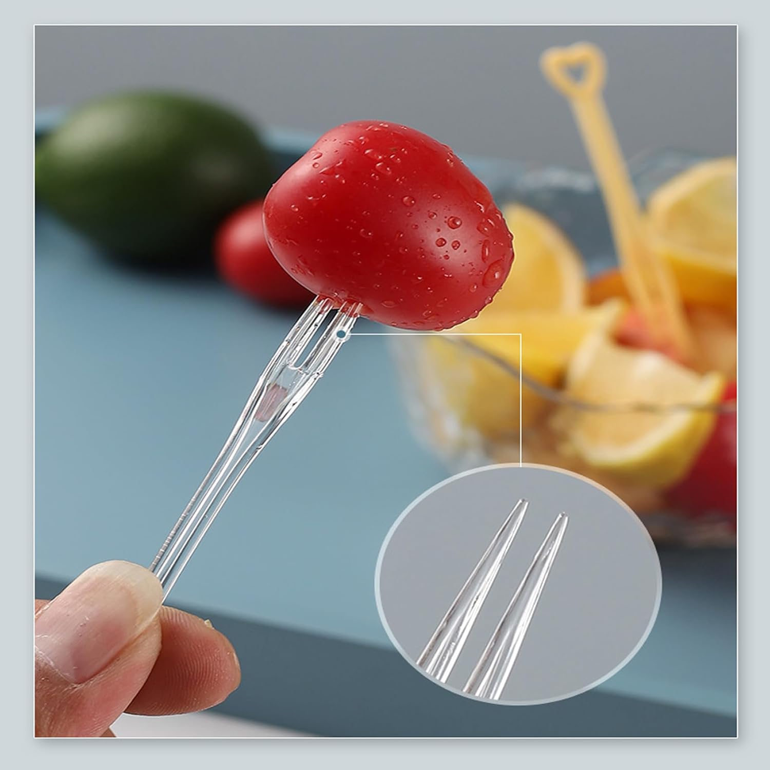 200pcs Disposable Mini Tasting Forks Plastic Appetizer Picks