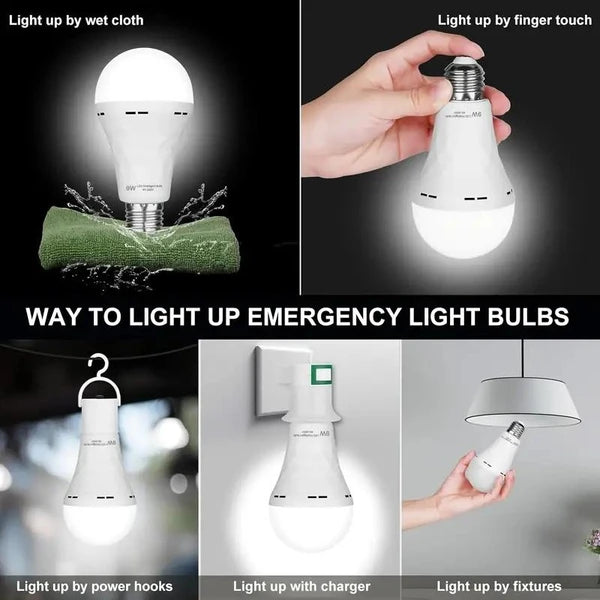 Rechargeable LED Bulbs 8PCS Emergency Backup