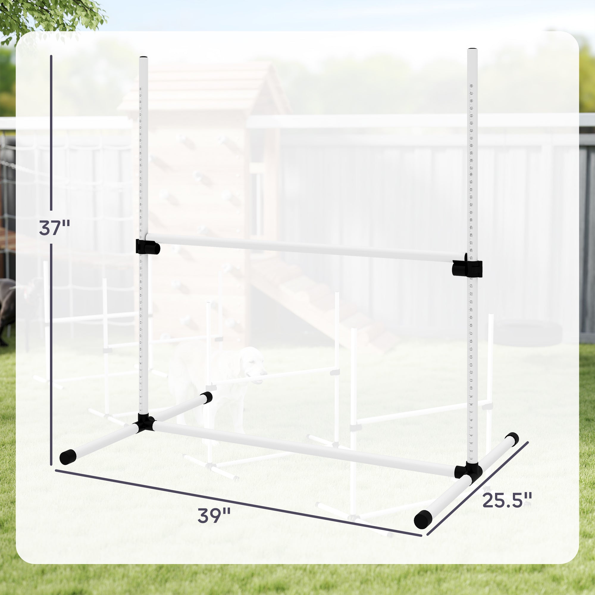 Dog Agility Jump Training Kit – Adjustable Indoor & Outdoor Agility Hurdle Set