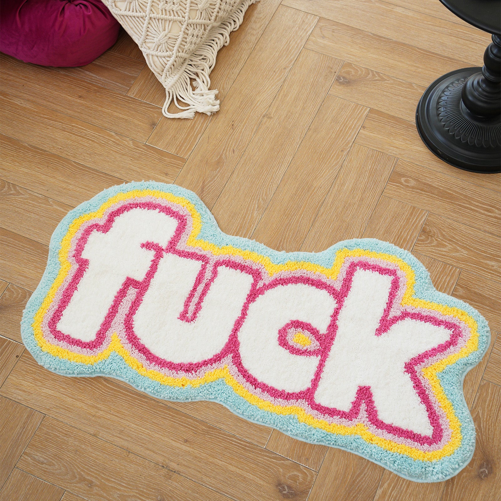 Non Slip Microfiber Bath Rug Absorbent Washable Bathroom Mat