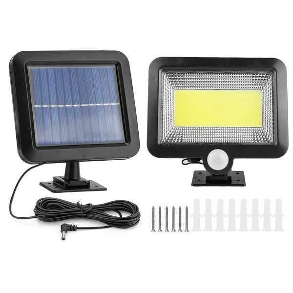 Solar Motion Sensor Wall Light 100 LED Waterproof Security Lamp