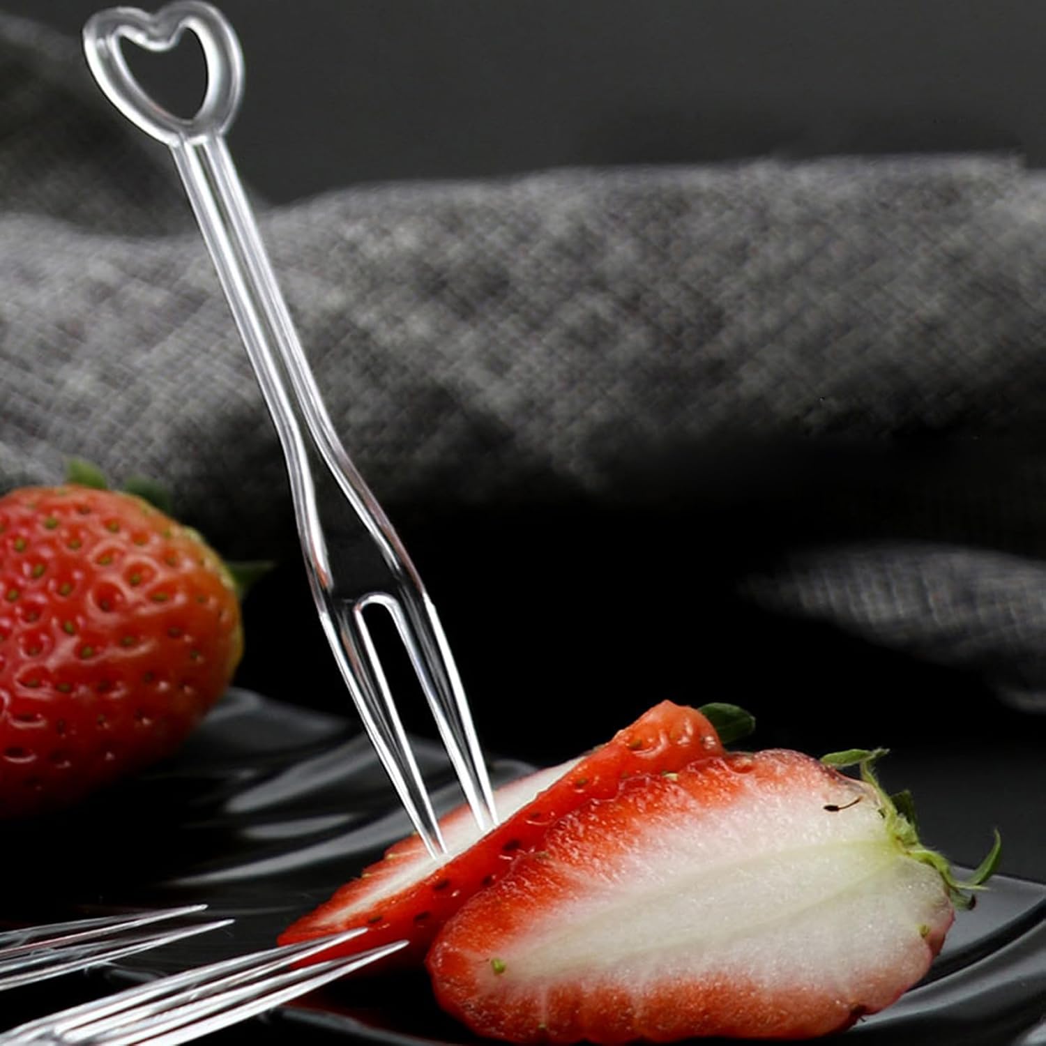 200pcs Disposable Mini Tasting Forks Plastic Appetizer Picks