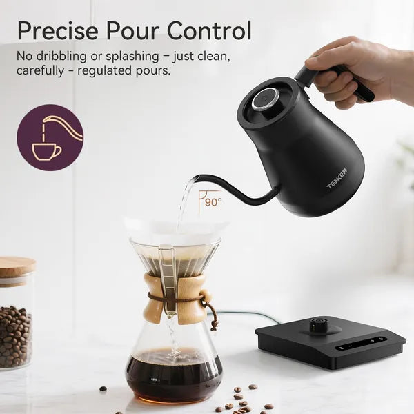 Electric Gooseneck Kettle 1200W Temperature Control 0.8L