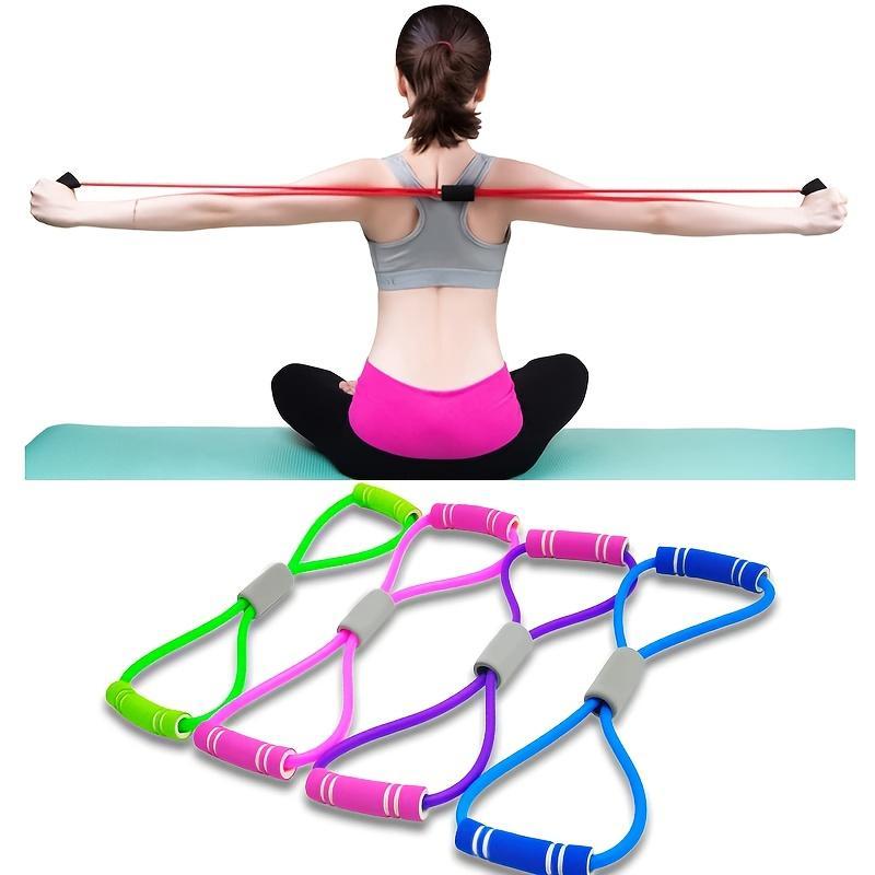8-Shaped Elastic Resistance Workout Band for Fitness, Strength & Toning