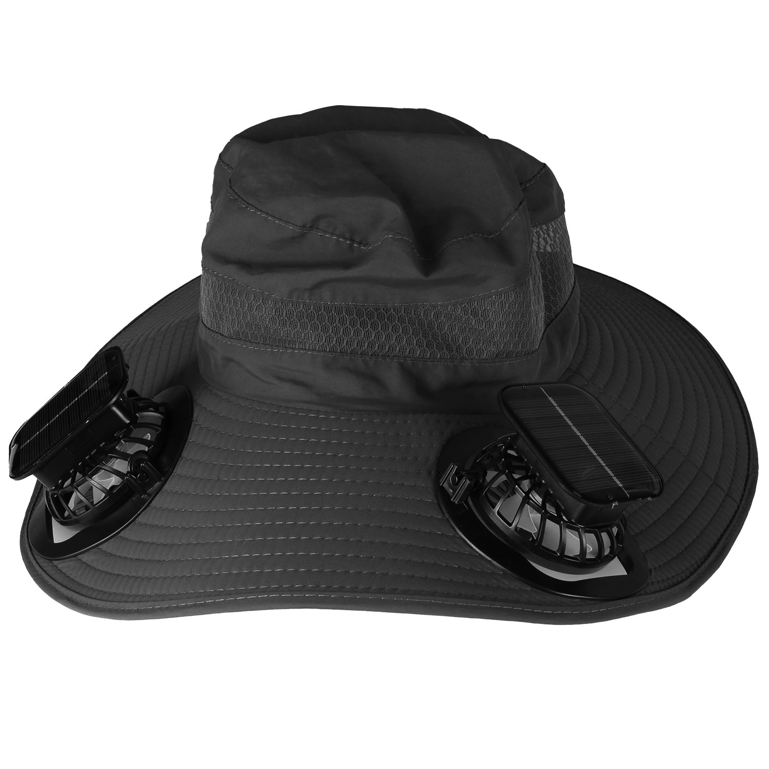 Outdoor Wide Brim Sun Hat with Solar Fans UPF50 Cooling Hat