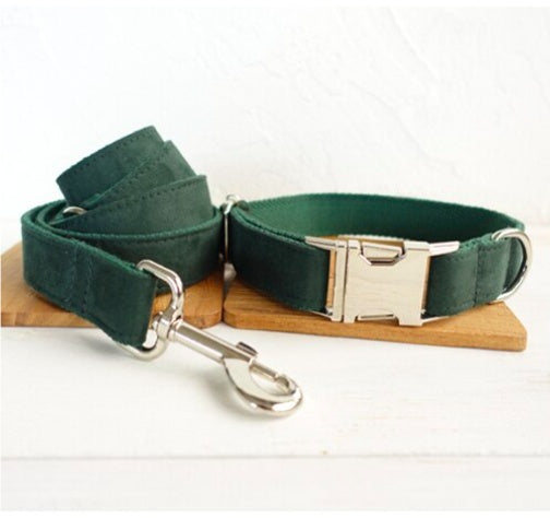 Luxury Pet Collar Bow and Leash Set Stylish Durable Control
