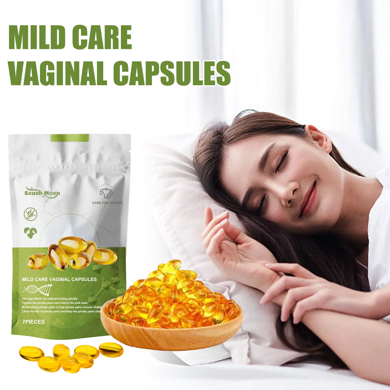 Women’s Intimate Care Capsules Odor Control & Moisture Support