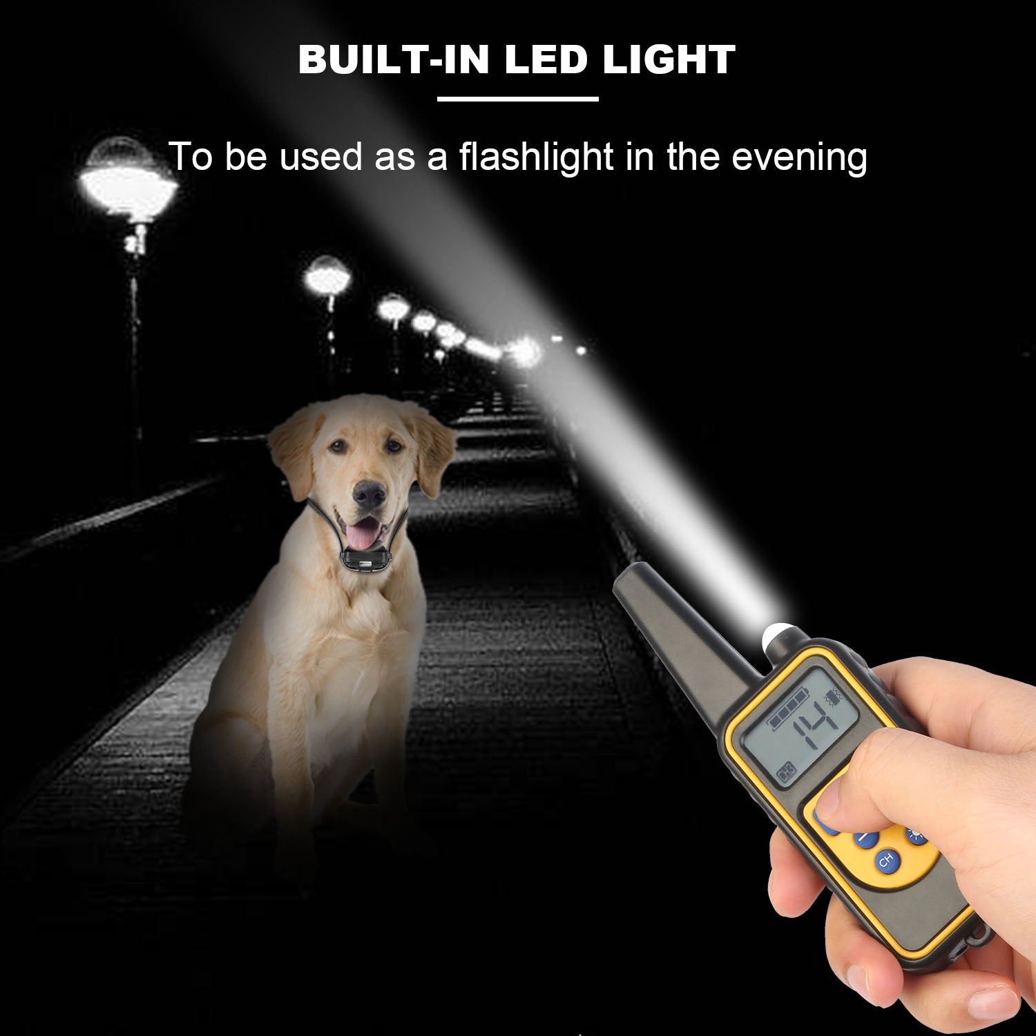 Remote Dog Training Collar with Waterproof Design and 4 Training Modes