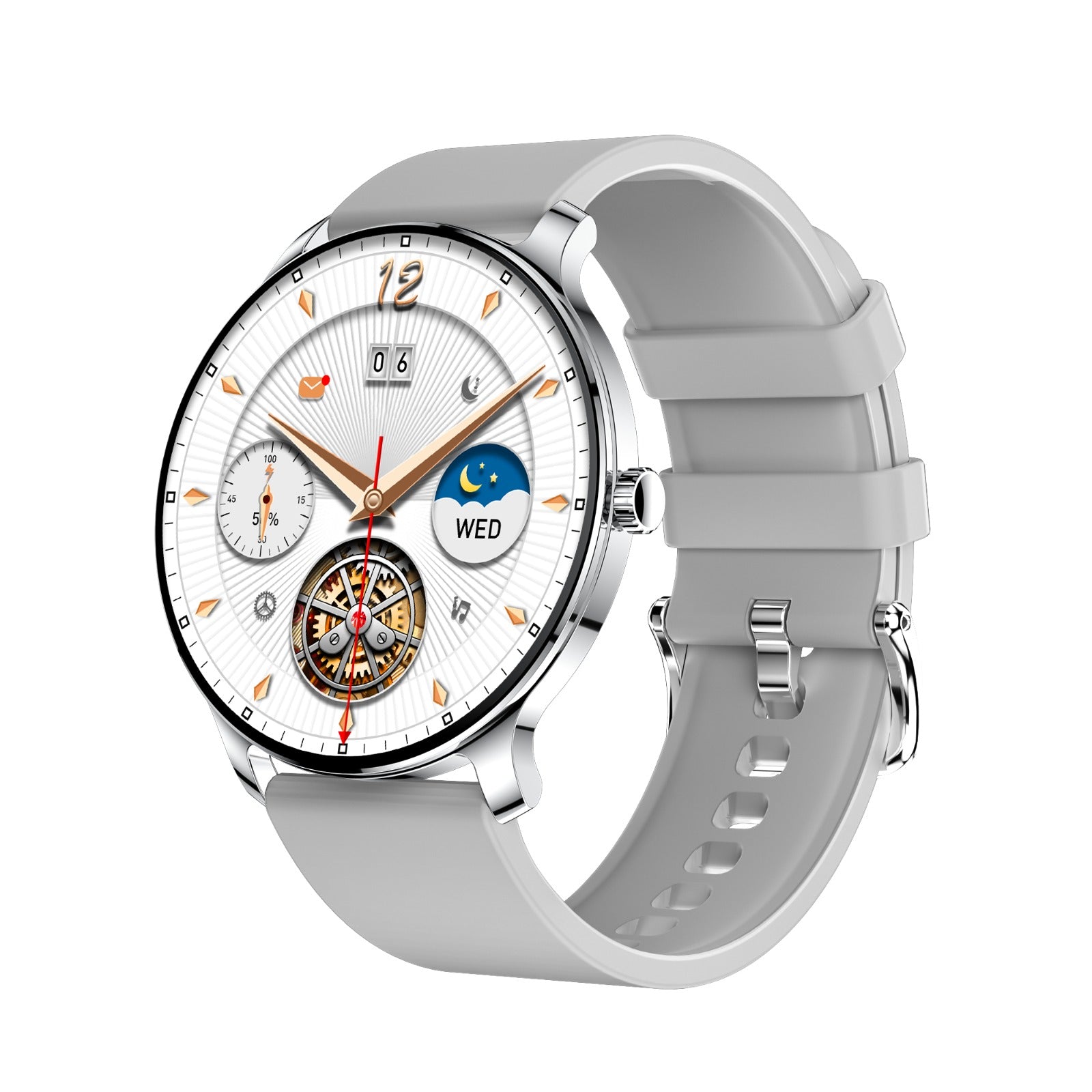 Ultra Slim Smartwatch for Men Women AMOLED Fitness Watch IP67 Waterproof