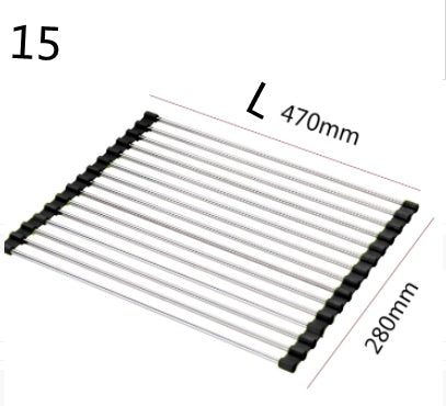 Folding Stainless Steel Kitchen Sink Rack