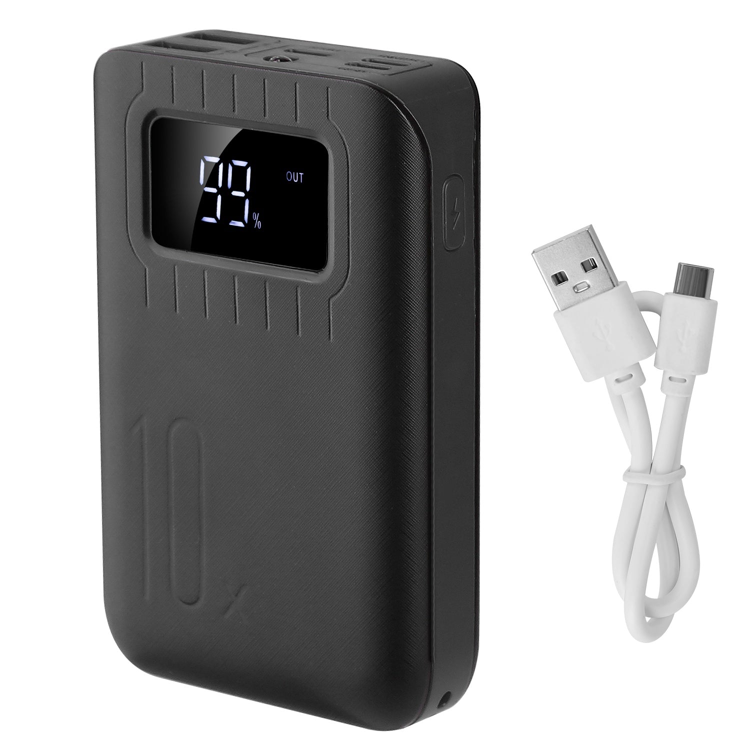 10000mAh Portable Power Bank Dual USB LCD Charger