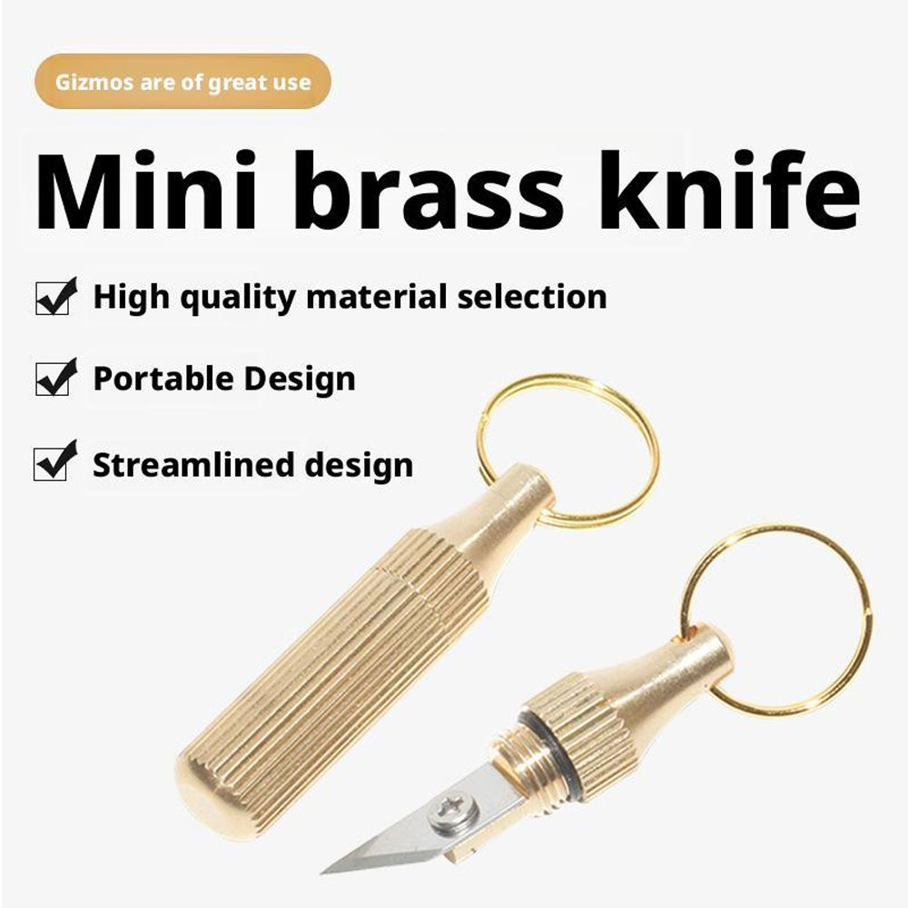 2PCS Stainless Steel Mini Pocket Knife Capsule Keychain Tool Set