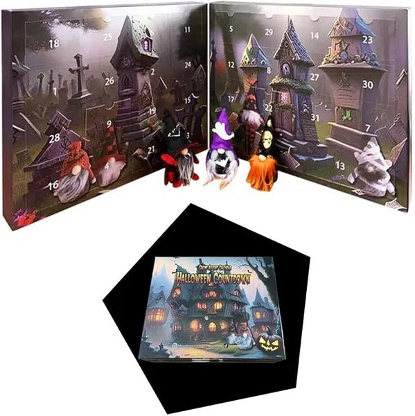 Premium Halloween Gnome Advent Calendar – Festive Decor Set