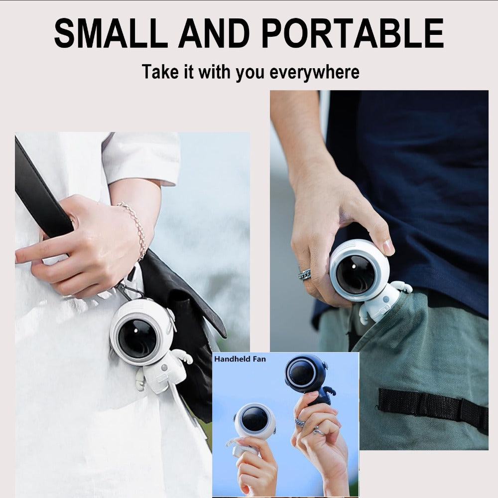 Portable Neck Fan with Hands-Free Cooling & Rechargeable Battery