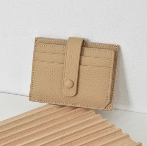 Ultra Thin Womens Card Holder Korean Style Multi Card Slot Slim Wallet