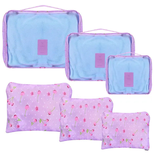 9Pcs Travel Packing Cubes Clothes Storage Organizer Set Bags